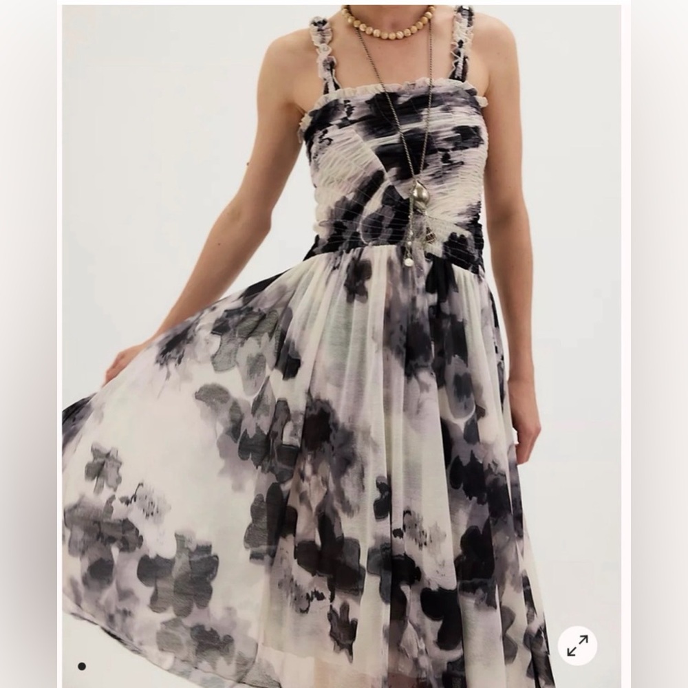 Free People Tessa Smocked Midi Dress